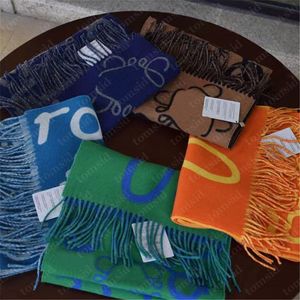 Cachecol de design de letras completas para mulheres unissex cachecóis masculinos de luxo combinando com cores macias cachecóis quentes caxemira pashmina xale