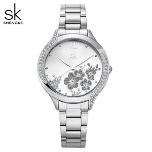 女性の時計の次元の花のビジネスライト高級ダイヤモンドセット防水35mmウォッチ
