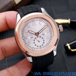 Hot Sale New Luxury Men MechanicaWristwatch Stainless Steel Automatic AAA Watches Black Dial Men Watch Orange rubber strap Waterproof Orologio Uomo Dropshipping