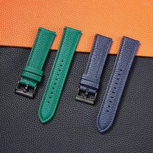 Watch Bands Lychee Pattern Leather Watchband Strap For POLAR VANTAGE M2 M / Ignite 2 UNITE GRIT X Wristband Band Bracelet