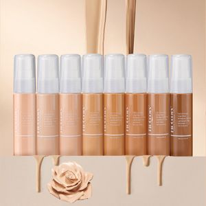 Lätt full täckning Foundation flytande mjuk matt oljekontroll utgör naturlig oljefri långa slitage ansikte makeup