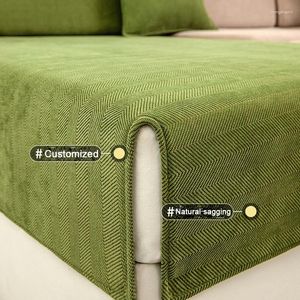 Chair Covers Chenille Textures Sofa Cover Universal Non-Slip Couch Towel Protective Mats For Living Room Decoration Cushion