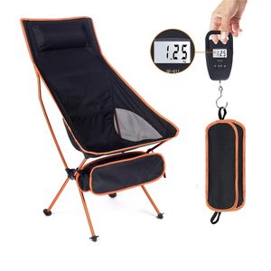 Camp Furniture Outdoor Ultralight Folding Chair Superhard High Load Outdoor Chair Portable Beach Handing Picnic Seat Camping Fishing Tools Chair 231101