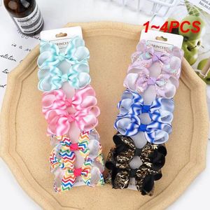 Hair Accessories 1-4PCS Hairpin Lovable Fashion Is Versatile Bow Knot Clip Fastener Childrens Headwear