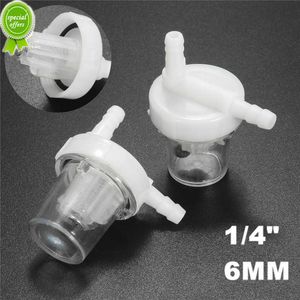 New 5Pcs Universal 1/4" Clear Motorcycle Petrol Fuel Gas Filter Element Air intake And Fuel Delivery Accessories For 6mm Fuel Line