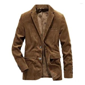 Men's Suits DYB&ZACQ Large Size Spring And Autumn Jacket Coat Middle-aged Loose Small Suit Casual Corduroy Tide Men