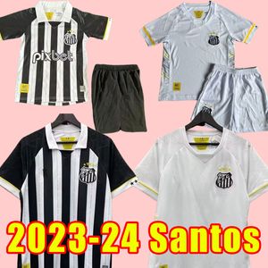 23/24 FC Santos Soccer Jerseys Football Shirt Emerson Soteldo Pele Kaio Jorge Marinho Rodrygo Carlos Sanchez F.Jonatan Home Away 2023 2024