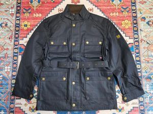 Men's Jackets European autumn and winter men's lapel jacket British wax coated jacket trench coat men's work clothes 230203