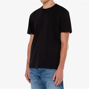 Herr t-skjortor sommaren kortärmad t-shirt bomull tees casual o-hals enkel andningsbar topp p-p-p