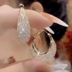 Stud New Fashion Trend Design Elegant Exquisite Light Luxury Mesh Earrings Female Jewelry Party Premium Gift Wholesale 202401