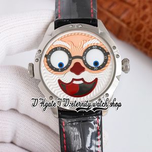 TWF V4S Japan NH35A Automatyczna męska zegarek Konstantin Chaykin Halloween Moon Faza Joker Santa Claus Dial 316L Stal Case Skórzowy pasek Super Edition Eternity Watches