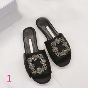 Quality Designer Women's Summer Flatsole Slippers Fashion Sandals Beach Leisure Brand Slippers Size 34-40 With Box