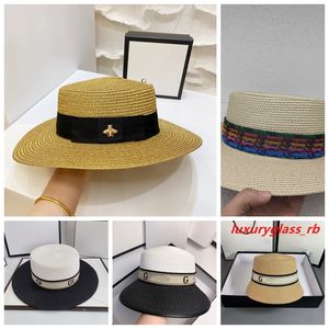 Cappello di paglia di design Cappelli a secchiello per donna Uomo berretto da uomo di lusso Cappelli a tesa larga ape lettera G cappello da sole da uomo e da donna summen beach