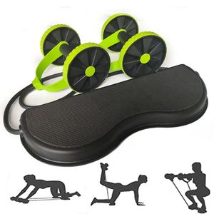 Sit Up Benches Wheel Double Muscle Trainer Wheel Abdominal Power Resistance Bands Gym ARM Midja Ben Training Fitness Övning 231031