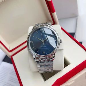 Moda de alta qualidade relógios masculinos clássicos relógios de marca calendário de negócios data automático safira à prova d'água requintado simples mesa Joker marca D 7