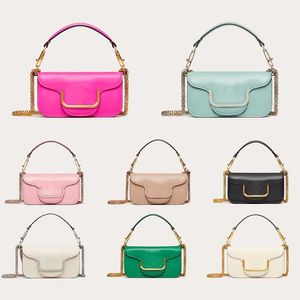 حقائب الكتف المصممين مع سلسلة من الأكياس الفاخرة Loco Loco Bags Leather Leather Italy Brand v Clutch Handbags Purse CrossbodyLuxuryBags886