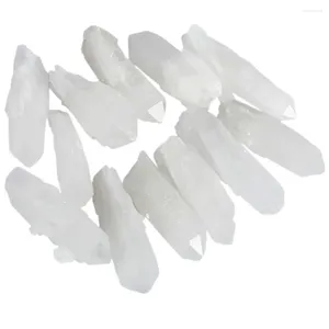 Jewelry Pouches 10Pcs/Lot Natural Raw Rock Quartz Rough Crystal Stone Specimen Collection For Chakra Balancing & Making