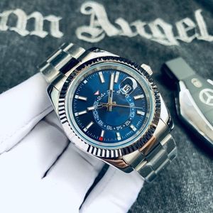 Mens Sky Dweller Watch Designer Watches Yüksek Kaliteli Saat Mekanik Hareket İzle Lüks Saat Moda Saati