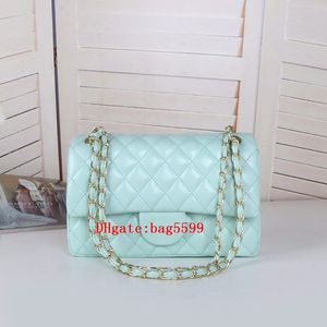 Moda kadın çantası lüks kaliteli deri omuz çantaları bayanlar zincir messenger kız crossbody elmas kafes v flip çanta