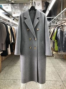 Hoodies dos homens moletom vintage duplo breasted face 100 casaco de lã mulheres longo solto lace up sólido elegante jaqueta de inverno 231031
