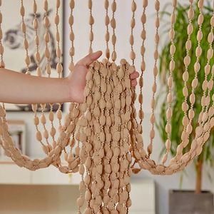 Gardin 1x2m Tassel Panel Beaded Curtain Home Window Decoration Retro Door Fly Screen Fringe Room 231101