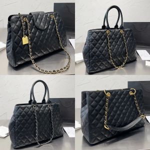 Designer mulheres mensageiro saco acolchoado grande corrente sacola frança luxo cruz corpo saco de couro preto sacos de ombro senhora tecer correntes cinta bolsa de compras