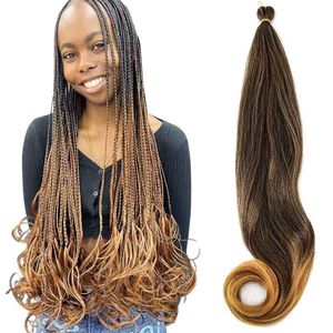 Trecce di capelli sintetici Yaki Pony da 24 pollici Trecce all'ingrosso ricci Poni Wave Hair Styles Capelli intrecciati Yaki Pony