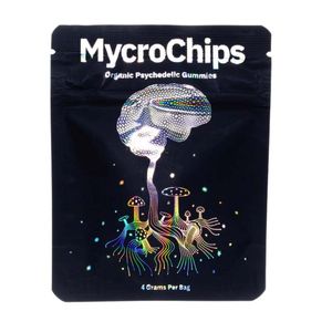 EMPTY Mycrochips Mushroom Gummy Bag 사용자 정의 빈 패키지 백