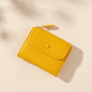 Wallets PU Leather Women Small Wallet Mini Lady Coin Purse Pocket Simplicity Female Short Girl Brand Designer