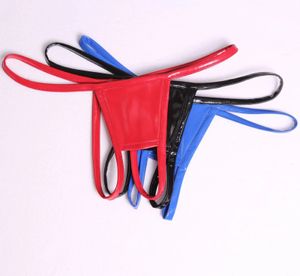 Kadın Panties SXL Plus Boyut Boyut Çıkış Erotik String Kadın Teşhal ve G Strings Seksi PVC Parlak Tanga Exotic Lingerie iç çamaşırı 231031