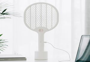 Xiaomi YouPin JJ Electric Mosquito Swatter uppladdningsbar LED Electric Insect Bug Fly Mosquito Dispeller Killer Racket 3Layer Net3300975