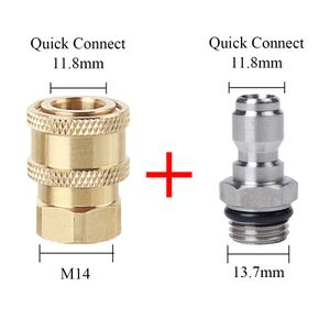 Watering Equipments High Pressure Washer Brass Connector Washing Adapter 14" Female Quick Connection With M1415 Thread 230331