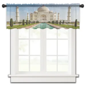 Curtain Reflection Location Marble Building Small Window Tulle Sheer Short Bedroom Living Room Home Decor Voile Drapes