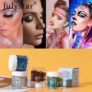 Skönhet trasig diamant monokrom ögonskugga jul scen ögonskugga vätska för festival i europeisk och amerikansk makeup glitter gel ögonskugga makeup grossist