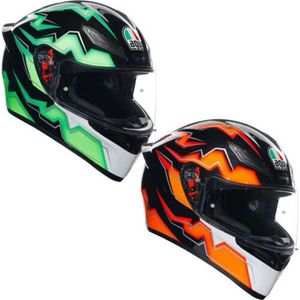 Capacetes de motocicleta de luxo AGV Capacetes descobertos masculinos e femininos K1-S ECE 22.06 Full Face Pinlock Ready - KriptonWN-Y4VZ