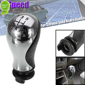 New 5 Speed Manual Chromed ABS Gear Shift Knob Shift Lever Gear Head For Citroen Saxo Xsara Xantia C2 C3 Pluriel C3 Picasso C4 C5