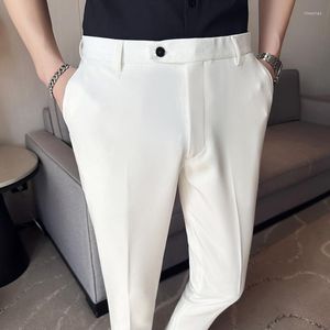 Herren Anzüge 2023 Frühling Sommer Business Kleid Hosen Männer Slim Casual Büro Anzug Social Streetwear Hochzeit Bräutigam Hosen Kleidung