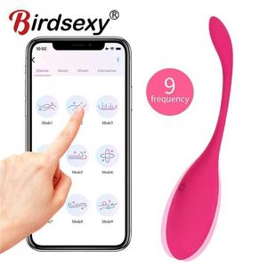 Massaggiatore giocattolo del sesso Massaggiatore per adulti Controllo app Vibratori a uovo vibrante per donne Kegel Balls Ben Wa g Spots Anal Mini Vibrador Men Femme Vaginal