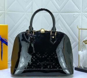 Designer-Tasche Alma BB Damen Miroir Tote Shell Handtasche helle Taschen echtes Leder Schultertasche Geldbörse Clutch Abend Umhängetasche Messenger-Geldbörsen mit Schlossschlüssel