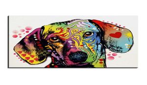 Large HandPainted HD Canvas Print dachshund dog Animal Art Oil PaintingHome and Office Decoration High quality Wall Art on can7700535