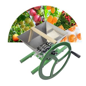 7L Grape Apple Grinder Stor svänghjul Handknivt rostfritt stål Miljöstrakt Manual Hård frukt och grönsaksslipare