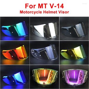 Caschi da moto Visiera per casco Anti-UV PC Lens V14 Modello Clear Smoke Dark Sostituzione per MT V-14 Rapide Targo Blade 2