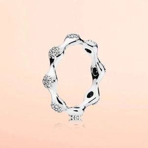 Ny kvinnors ringhjärtaformad diamantring 925 Sterling Silver Wedding Ring Set Wedding Brick