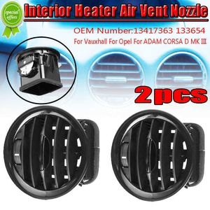 New 2PCS Car Interior Heater A/C Air Vent Cover Outlet Grille For Vauxhall Opel ADAM/CORSA D MK3 Air Conditioning Vents Trim Covers