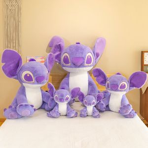 Nuovi giocattoli di peluche viola all'ingrosso e al dettaglio, bambole di cartone animato, compagni di gioco per bambini, regali di festa, cuscini per dormire