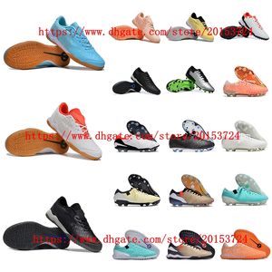 Soccer shoes Soccer Cleats IC TF FG Mens Low ankle football boots orange