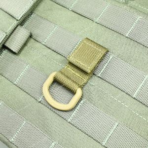 5 pezzi Tattico Multifunzione In Nylon Molle Cintura Cintura D-Ring Moschettone Fibbia Portachiavi Appeso Zaino Gancio Chiave fibbia molle Campeggio EscursionismoAttrezzi da esterno