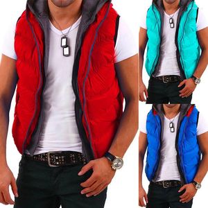 Mäns ner Zogaa 2023 Men Parkas Vest Autumn Winter Warm Casual Cotton Coats Mens ärmlös jacka Waistcoat Fashion Man