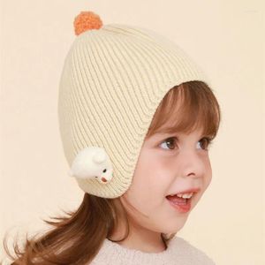 Cappelli Cappello invernale da bambino Pompon Orso lavorato a maglia Ragazza Ragazzo Berretti Berretto spesso caldo paraorecchie Bambini Bambino Cappello all'uncinetto Accessori