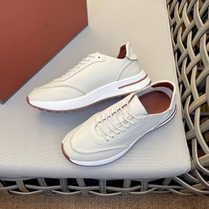 Qualidade perfeita casual caminhada masculina loropiana tênis sapatos encantos mocassins de caminhada baixo superior macio couro de vaca luxo lp oxfords deslizamento plano em mocassins de sola de borracha 38-46